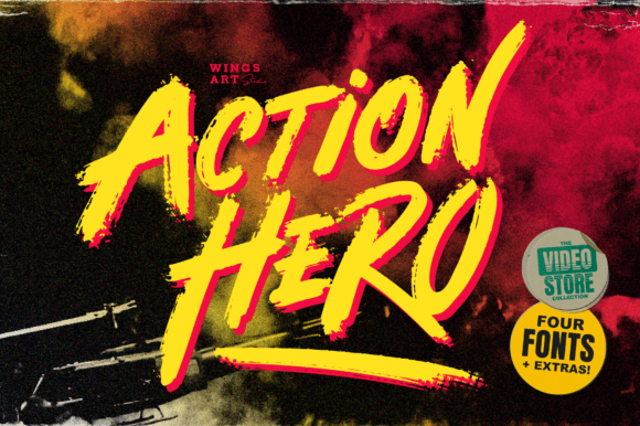 Action Hero Font: The Gritty Typeface for Bold Designs
