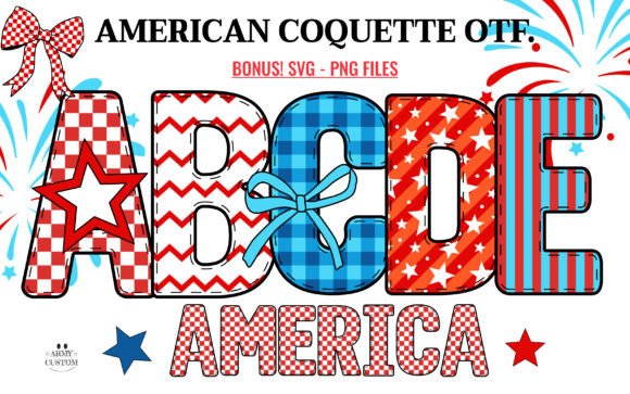 American Coquette: Infusing Patriotic Charm into Modern Typography