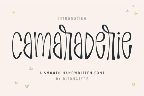 Camaraderie: A Handwritten Font for Authentic Connections