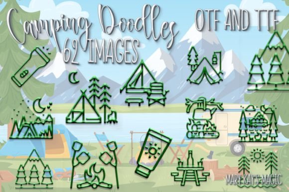 Camping Doodles: Capture Outdoor Adventures in Your Designs