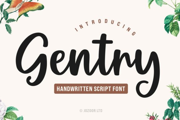Gentry: The Modern Script Font That Brings Creative Visions to Life