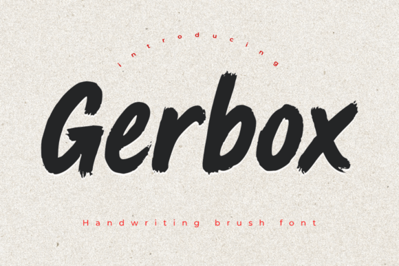 Gerbox: The Bold Brush Font for Impactful Branding