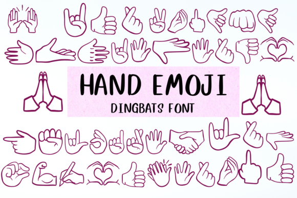 Give Your Projects a Voice: The Expressive Hand Emoji Typeface