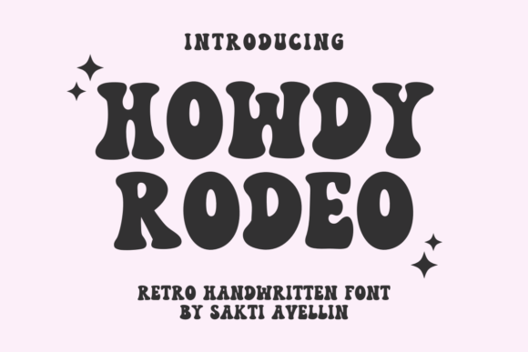 Howdy Rodeo: A Handmade Retro Font with Genuine Character