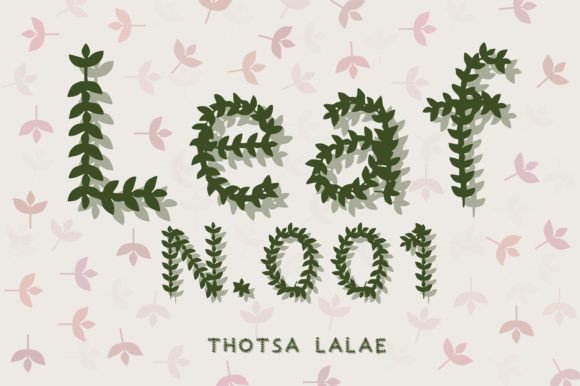 Leaf N.001: A Modern Typeface for Nature-Inspired Design