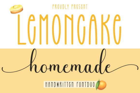 Lemoncake Homemade Duo: A Font for Your Brand's Personal Touch