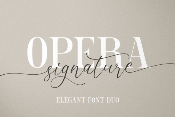 Opera Signature: A Versatile Font for Modern Creators