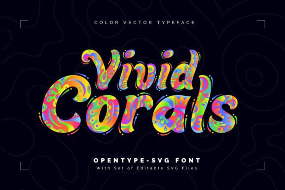 Unleash Your Creativity with Vivid Corals: A Hand-Drawn Typeface